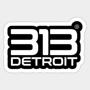313 Detroit Sticker